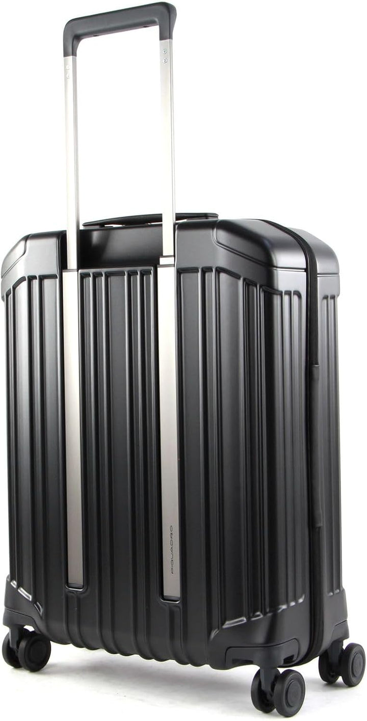 Piquadro PQ-Light - Ultra Slim 4-Rollen-Kabinentrolley 55 cm Schwarz, Schwarz, Schwarz, Schwarz