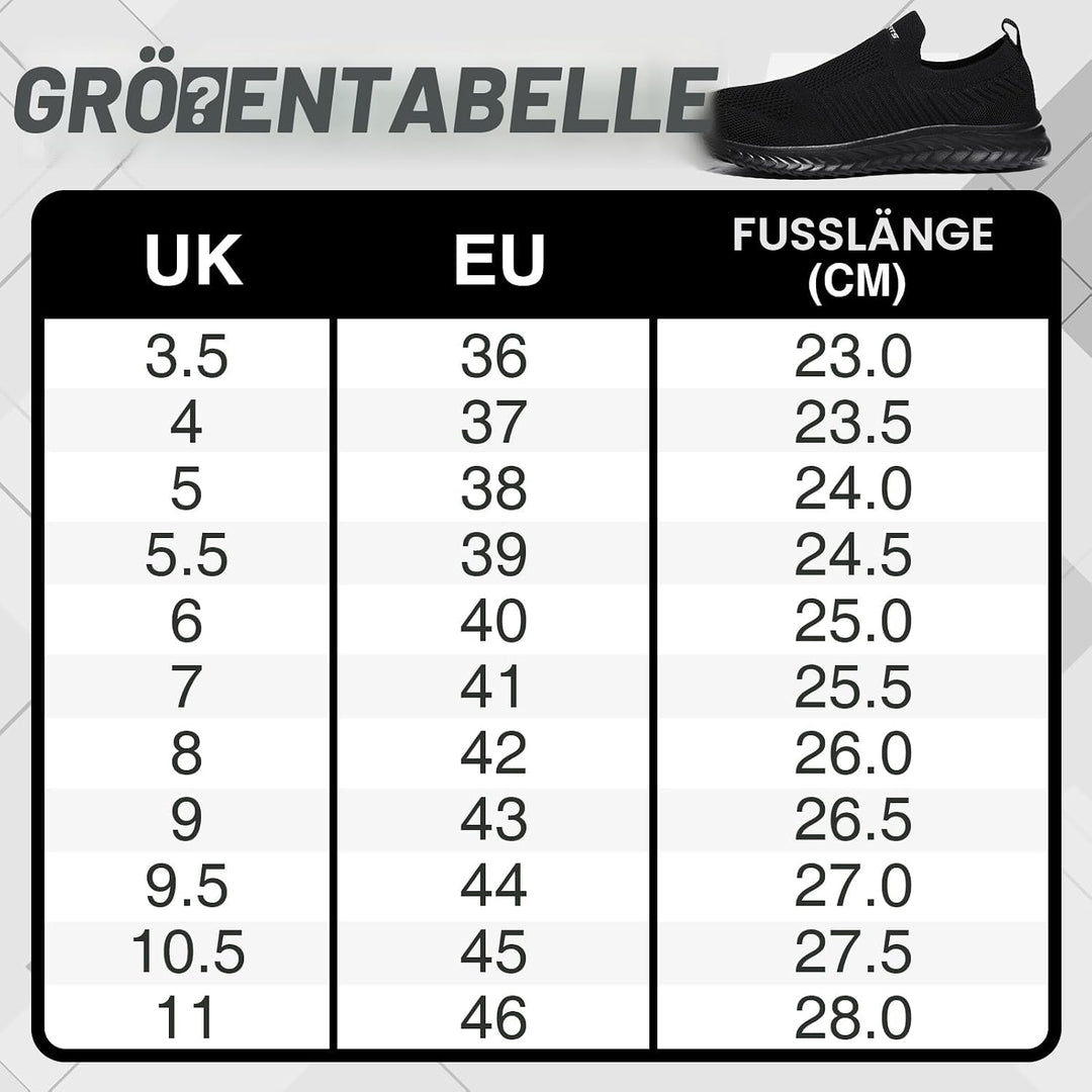 Slip On Sneakers Herren Damen Nurse Schuhe Walkingschuhe Outdoor Turnschuhe Sportschuhe Gym Bequem L