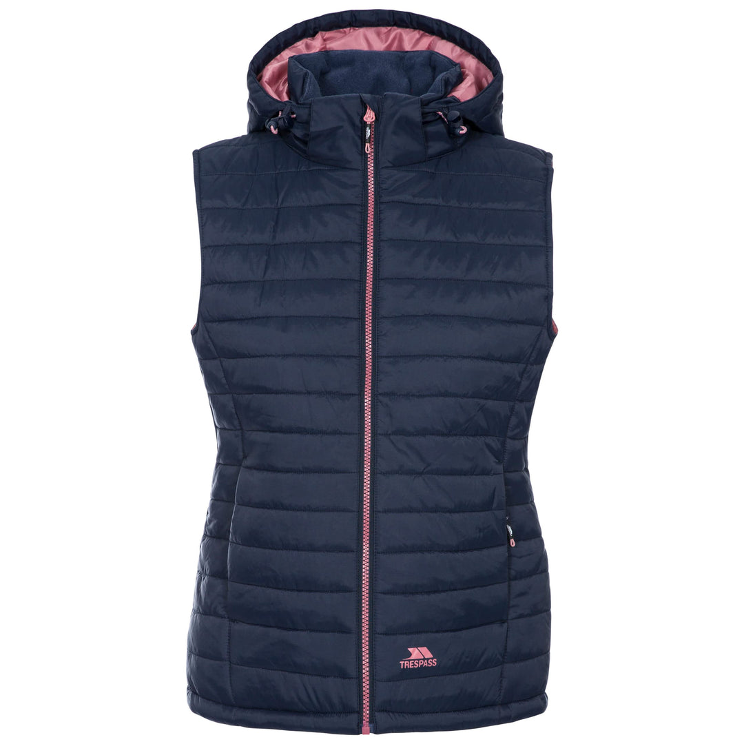 Trespass Damen Aretha Warme Gepolsterte Jacke Mit Abnehmbarer Kapuze (1er Pack) 16 Navy Dusty Rose,