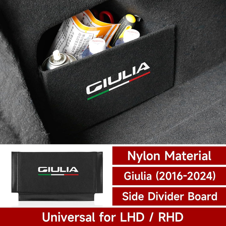 1PCS Auto Kofferraum Organizer Kompatibel mit Alfa Romeo Giulia 2016 2017 2018 2019 2020 2021 2022 2