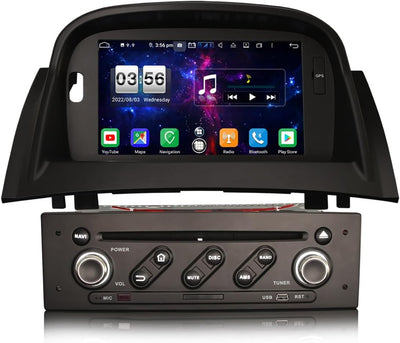 8-Kern Android 12 [4GB+64GB] Autoradio für Renault Megane II GPS Navi Carplay DSP Bluetooth A2DP DVB