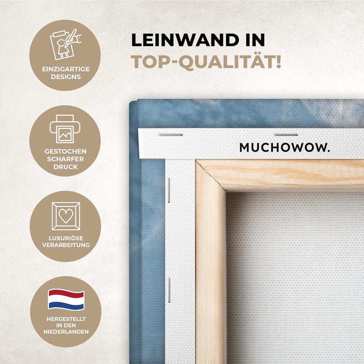 MuchoWow© Leinwände Gross 120x80 cm XXL Wall Decoration Bilder Schlafzimmer Deko Pictures Canvas Pai