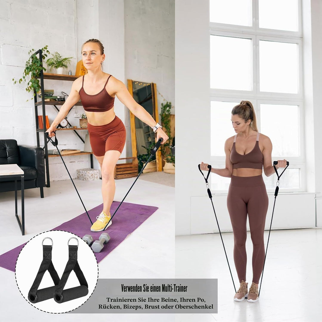Bauchtrainer für Zuhause, Expander Fitness, Multifunktions Bauch Trainingsgerät, Widerstandsband mit