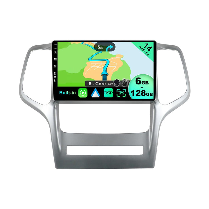 JOYX - [6G+128G] - Android 15 IPS Autoradio Passt für Jeep Grand Cherokee WK2 (2008-2013) - Kabellos