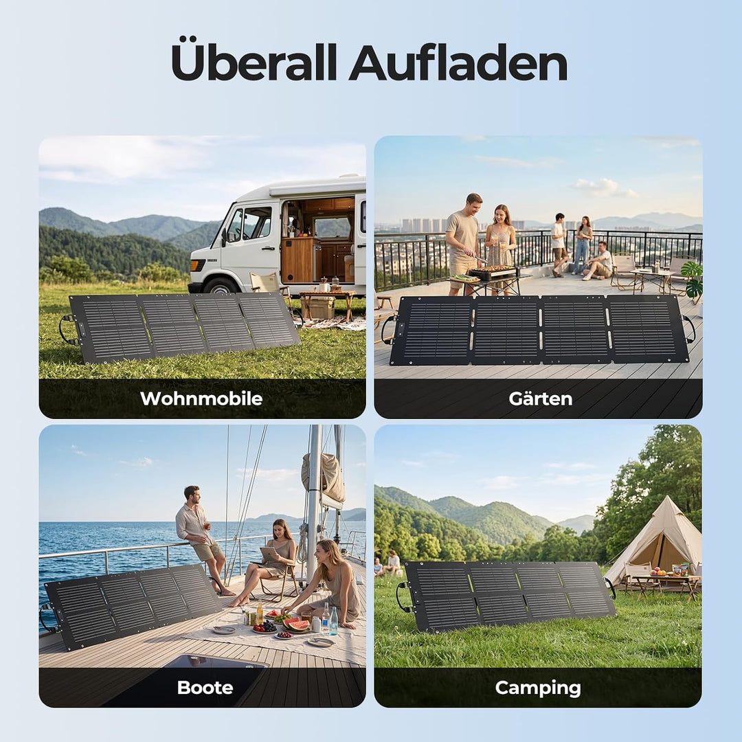 Dyness 100W Faltbares Solarpanel für Powerstation mit Monokristalline Solarzelle, 23% Wirkungsgrad,