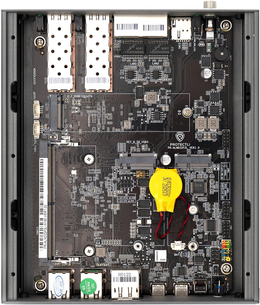 Protectli Vault Pro VP2440-4 Port, Micro Appliance/Mini PC - Intel N150, 2X 10G SFP+ NICs, 2X 2.5G N