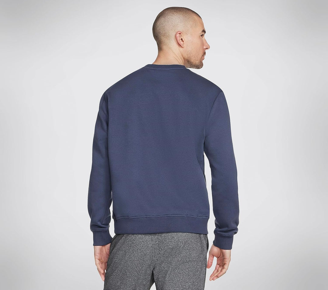Skechers Herren Skech-Sweats Definition Crew Pullover XL Blue Nights, XL Blue Nights