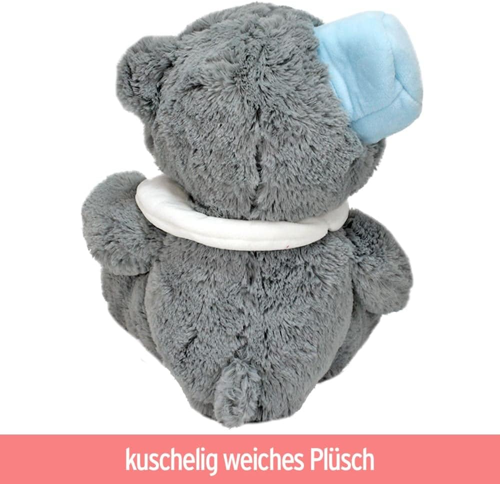 BEMIRO Teddy Arzt Plüschtier Konrad mit Stethoskop - ca. 30 cm, Arzt Teddy, Teddybär, Stethoskop