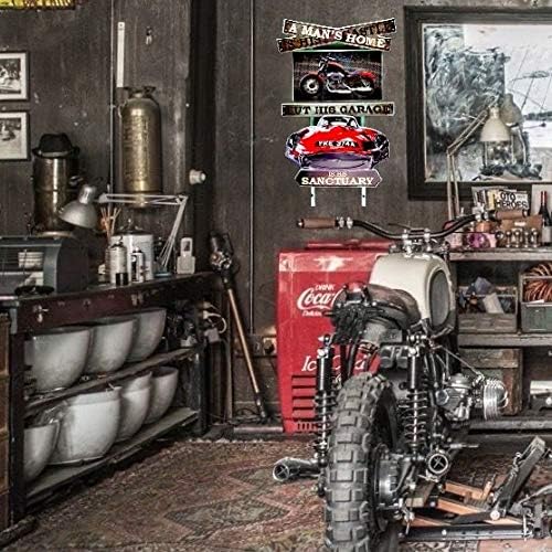 DiiliHiiri Retro Schild 79x47 cm Garage Vintage-Stil Metallschild Dekoschild Wandschild Dekoration f