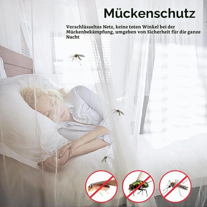 Moskitonetz Bett, 220 x 210 x 200 cm Grosses Moskitonetz mückennetz Bett Fliegennetz Outdoor für Dop