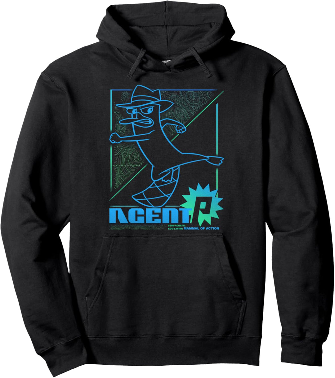 Disney Phineas und Ferb Perry Platypus Mammal Of Action Pullover Hoodie