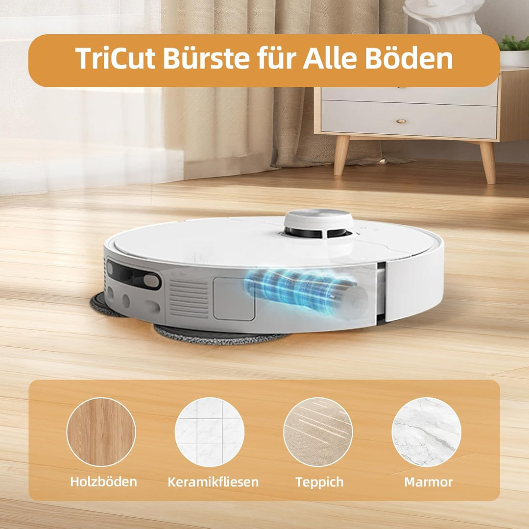 TriCut Bürste Ersatzteile für Dreame X40 Ultra Complete / X30 Ultra / L40 Ultra / L30 Ultra / L20 Ul