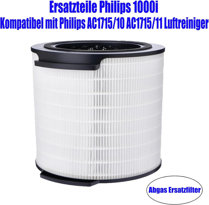 FY1700 Ersatzfilter für Philips Luftreiniger Series 1000 1000i | FY1700/30 HEPA-Aktivkohle Filter fü
