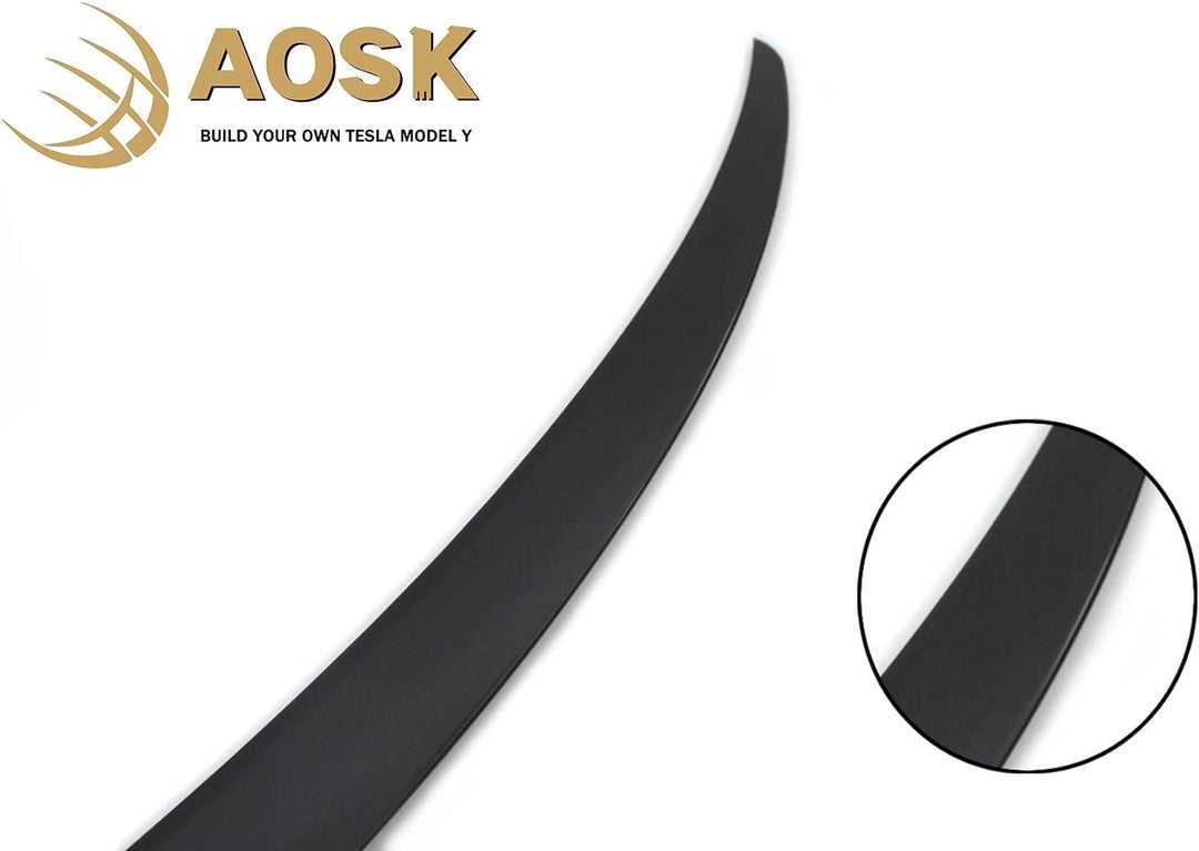 AOSKonology für Tesla Model Y Spoilerflügel OEM Stil ABS Kohlefaser Muster für 2020–2023 Tesla Model
