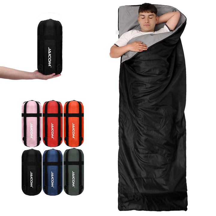 JAICOM Schlafsack - Kleines Packmass Deckenschlafsack, Leicht & Dünn Sommerschlafsack - für Camping,