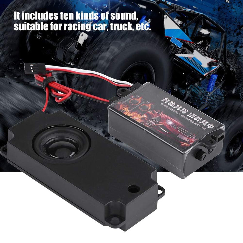 RC Auto Motor Sound Simulator, RC Car Engine Sound Simulierter mit 1 Lautsprecher für 1/10 Fahrzeugm