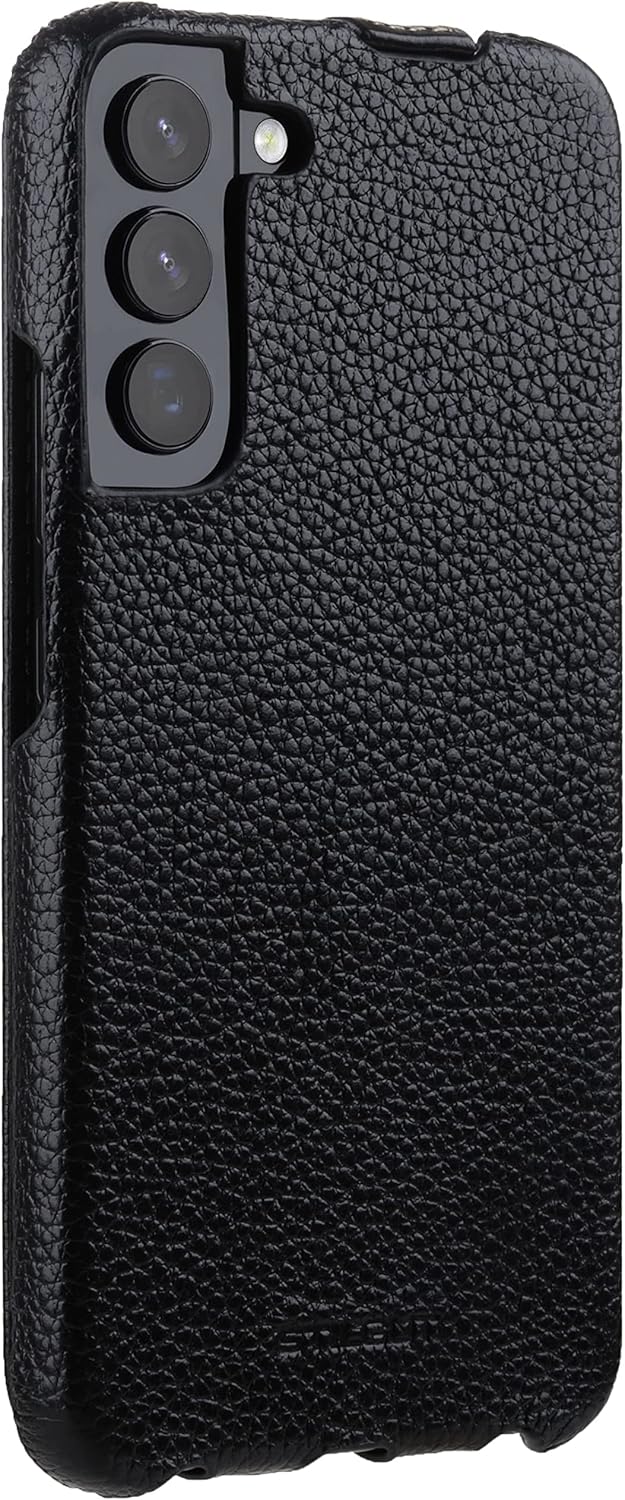 STILGUT UltraSlim kompatibel mit Samsung Galaxy S22 Plus Hülle - Samsung S22 Plus Flip Case aus Lede
