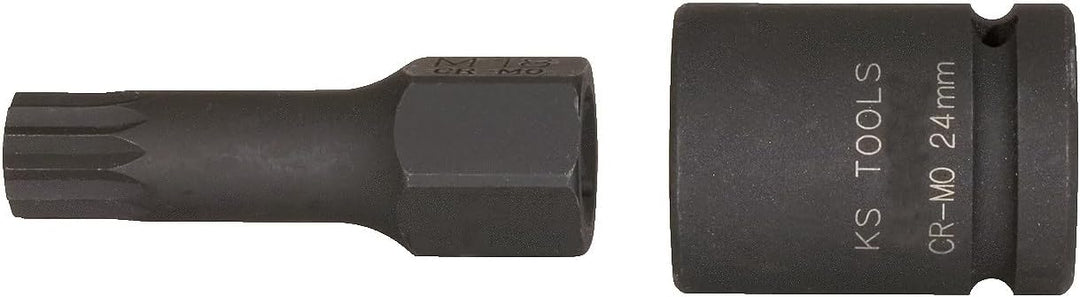 KS Tools 515.1160 1/2" Spezial-Kraft-Bit-Stecknuss-Satz Vielzahn, 7-tlg. M14-M18
