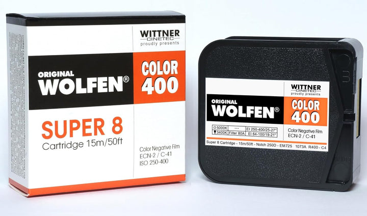 original WOLFEN Color 400 SUPER 8 ISO 250-400 Color ohne Entwicklung, Color ohne Entwicklung