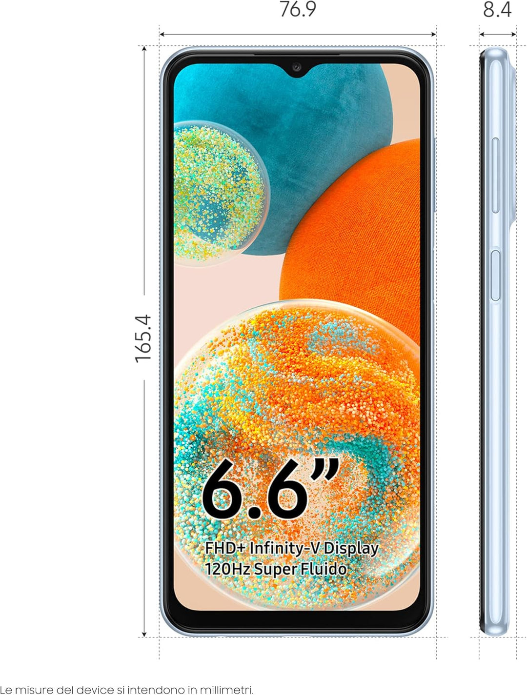 Samsung Galaxy A23 5G SM-A236B 16.8 cm (6.6) Hybrid Dual SIM Android 12 USB Type-A 4 GB 128 GB 5000