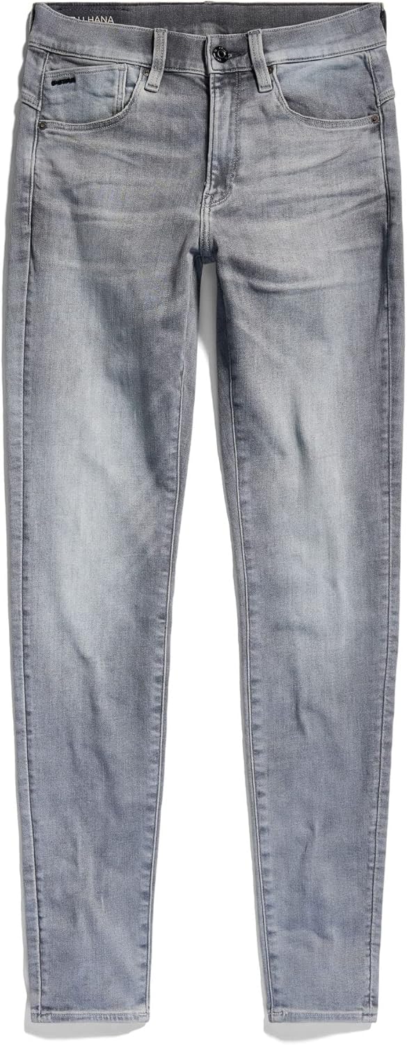 G-STAR RAW Damen Lhana Skinny Wmn Jeans 24W / 28L Grau (Sun Faded Glacier Grey D19079-a634-c464), 24
