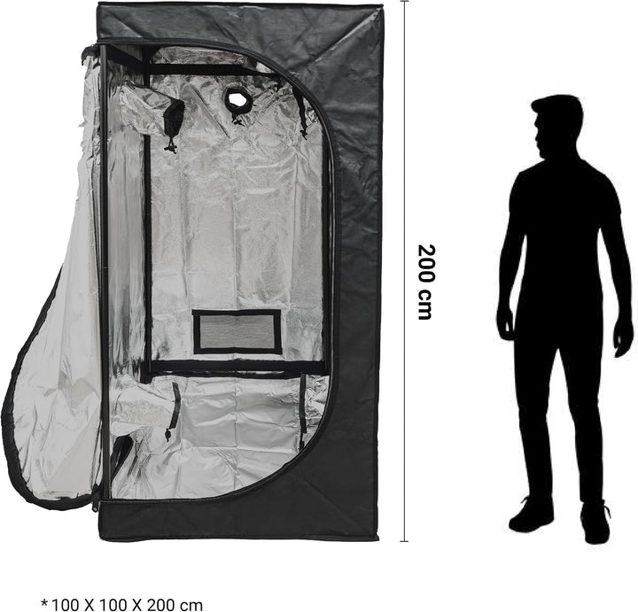 Anzuchtschrank für den Innenbereich, reflektierende Wände aus 99% Mylar, Gewächshaus für Pflanzen, w