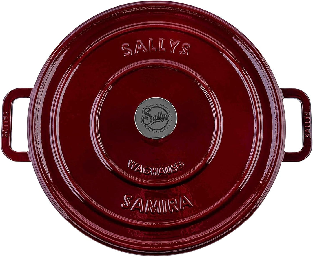 Sallys 'Samira' Deluxe Gusseisentopf - Robustes und Hochwertiges Kochjuwel für Perfektes Garen - für