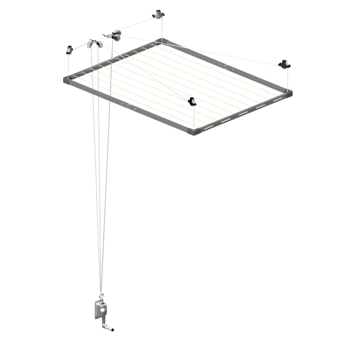 cuncial-tz 301051 decken für Wäschetrockner, ausziehbar, weiss, 100-160 x 78 cm