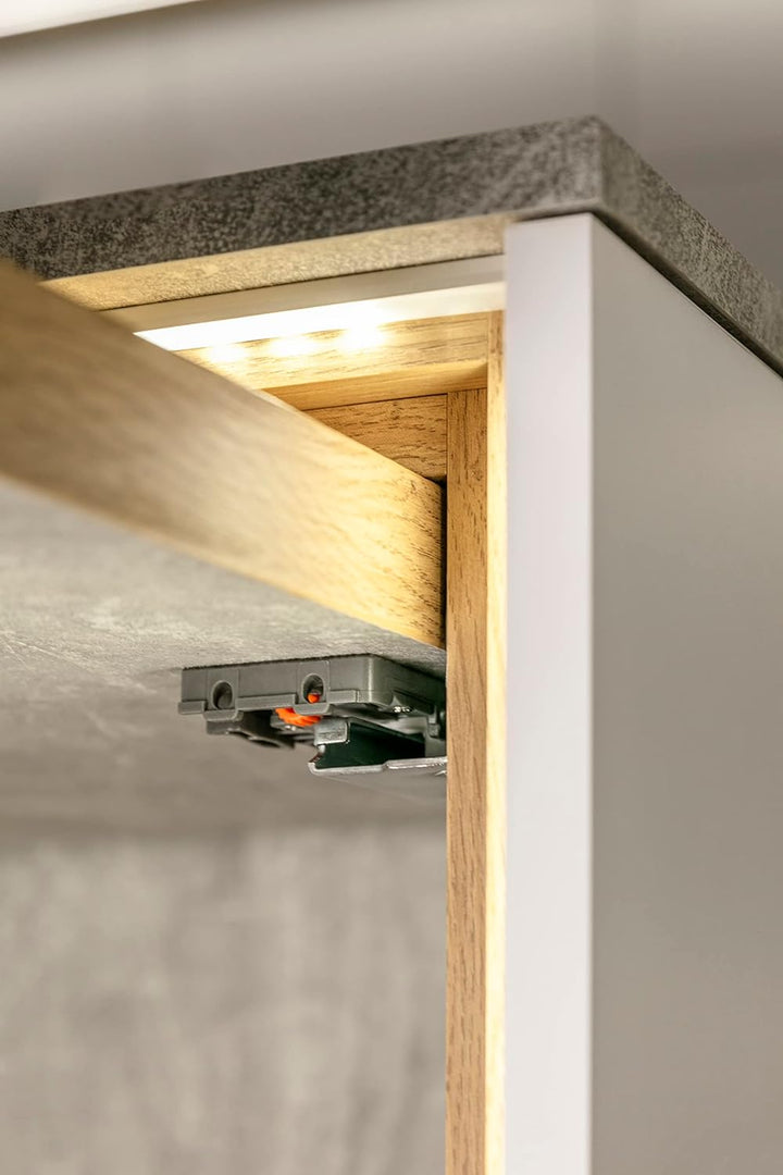 GTV Unterflurführung Schubladenschienen Vollauszüge Schubladenauszüge - 550 mm - Soft-Close Schienen