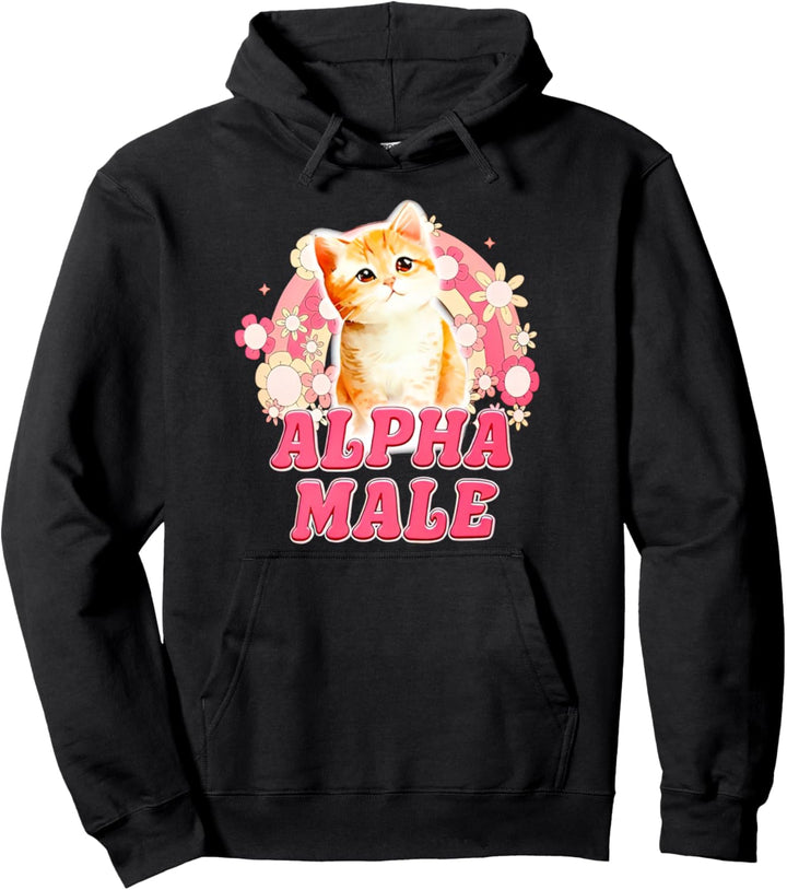 Alpha Männliche Katze Kätzchen Lustig Für Männer Frauen Pullover Hoodie