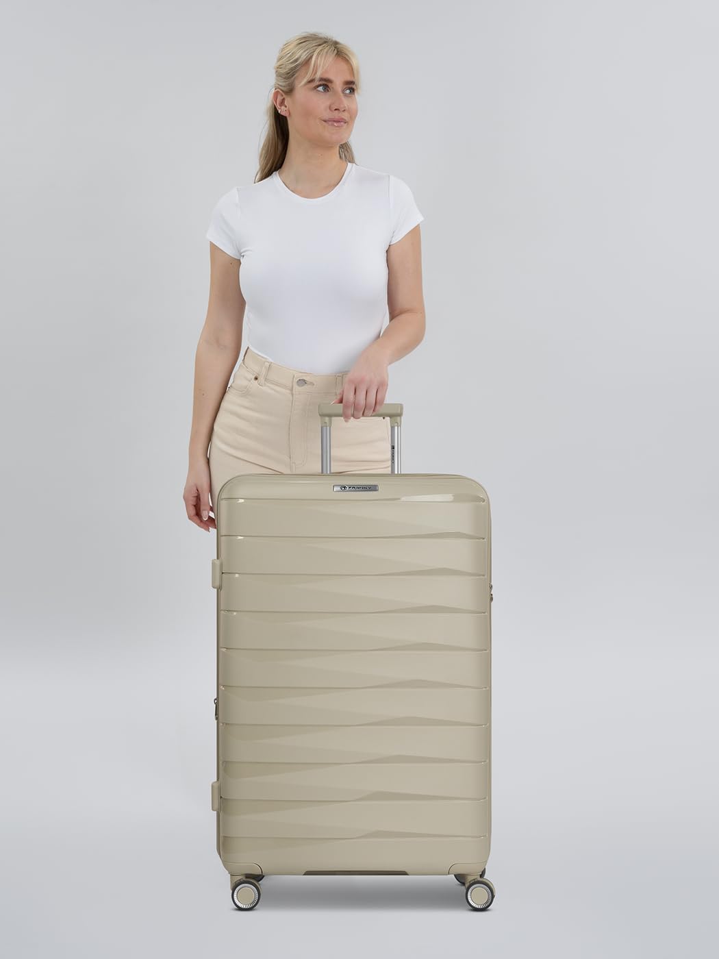 Franky Check-in Koffer für Damen und Herren | grosser XL Trolley 49 x 28 x 74 cm aus hochwertigem, l