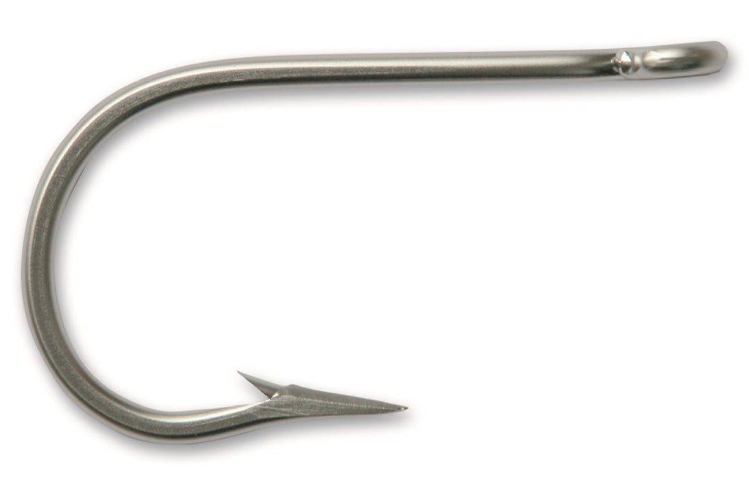 Mustad 7732 Big Game Süd- und Thunfischhaken, Edelstahl, geschmiedet, kurz, 2 Stück Size 8/0, Size 8