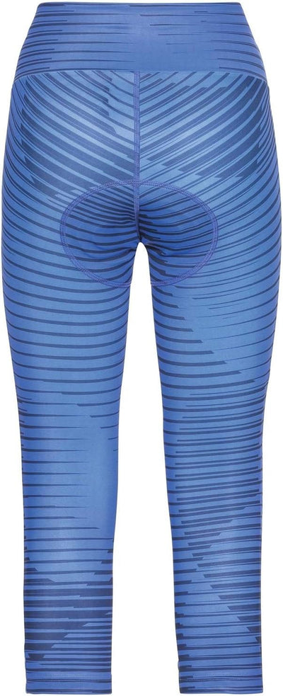 Odlo Damen Zeroweight 3/4 Tights S Amparo Blue - Diving Navy, S Amparo Blue - Diving Navy