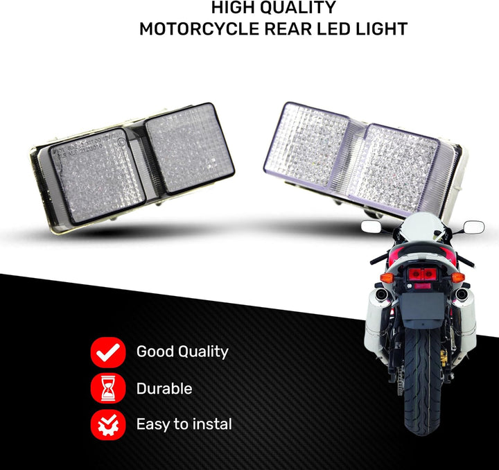 avdb-moto LED-Bremslicht mit integrierten Blinker kompatibel mit Honda VTR, SP1, SP2 (Getönt), Get&#