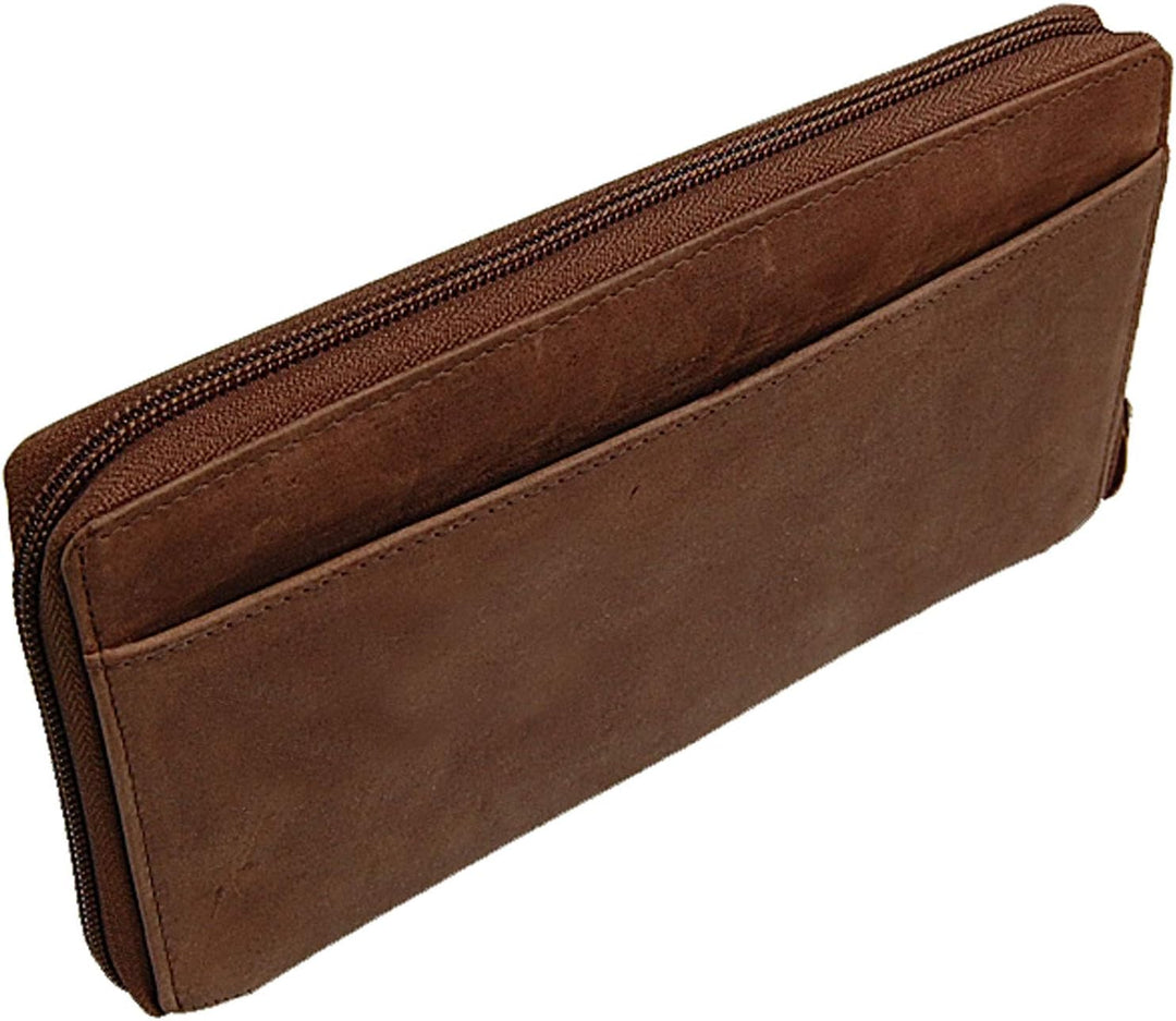 BOCCX Reiseorganizer Ticketbörse Reisepasshülle RFID-Blocker Brieftasche Reisebörse Leder Reisebrief