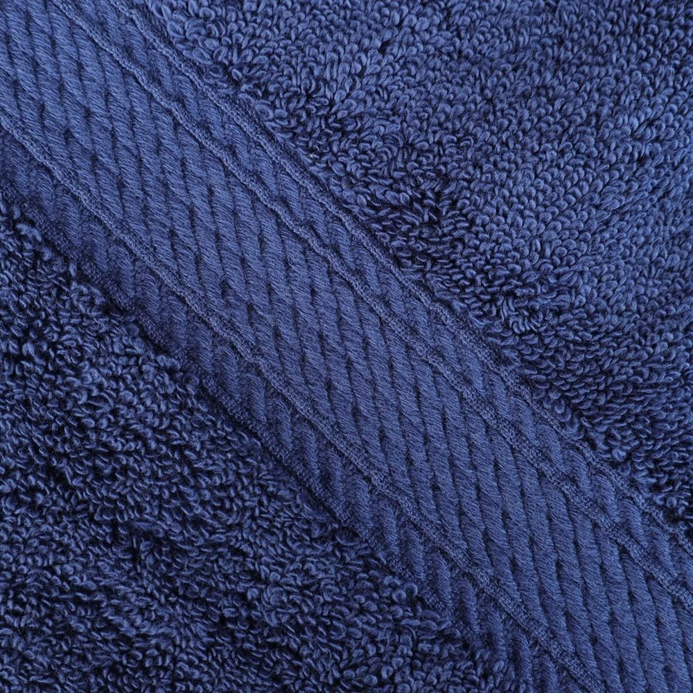 Superior Handtuch-Set aus massiver ägyptischer Baumwolle, 6-teilig Face Towel 6-Pack Marineblau, Fac