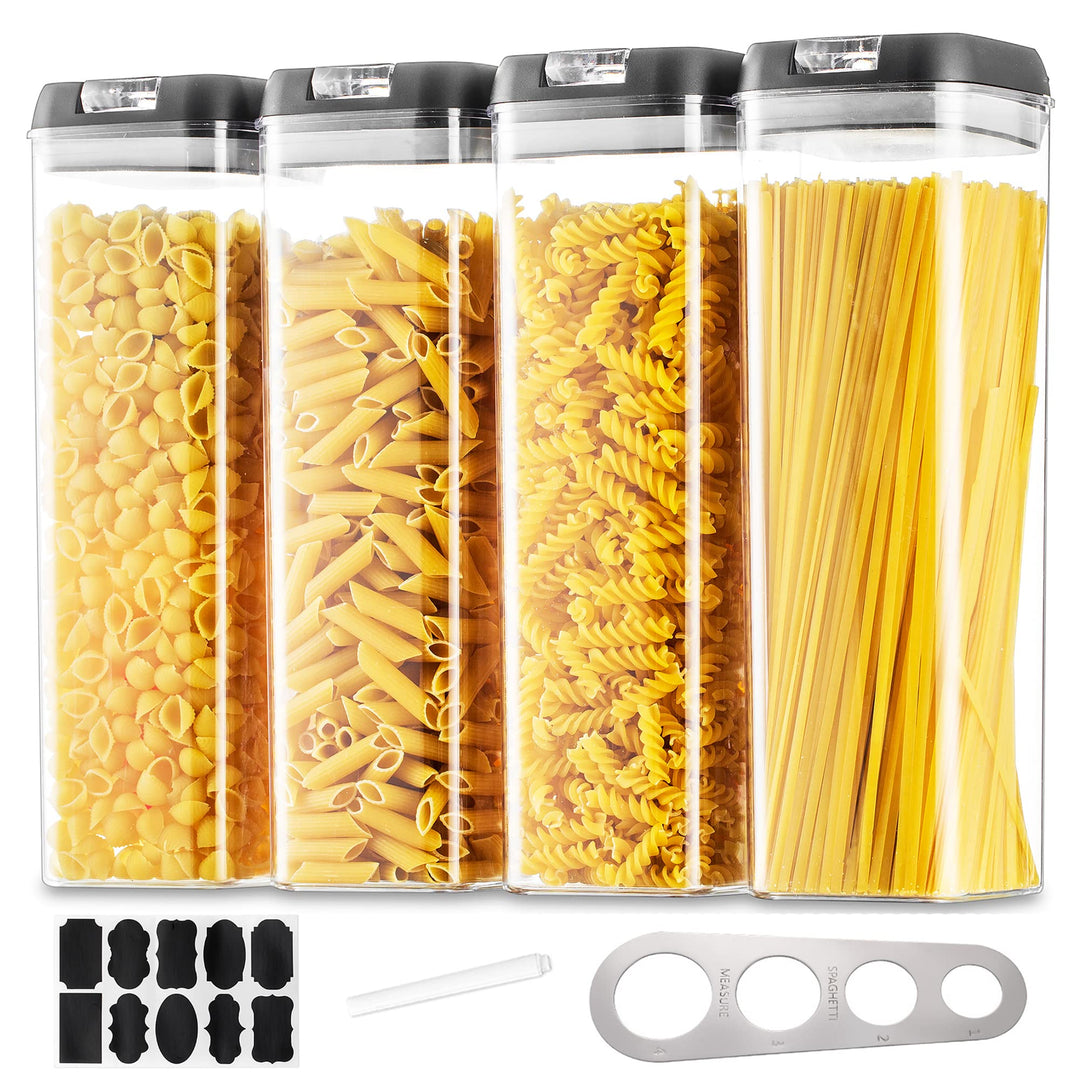 Vorratsdosen Aufbewahrungsbox Küche Vorratsbehälter Aufbewahrung: 4 Stück Luftdichte Pasta Behälter