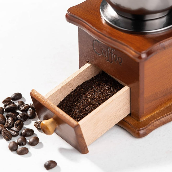 Manuelle Kaffeemühle, Mini Vintage Kaffeemühle Handkurbel zum Mahlen Von Kaffeepulver, Espressomühle
