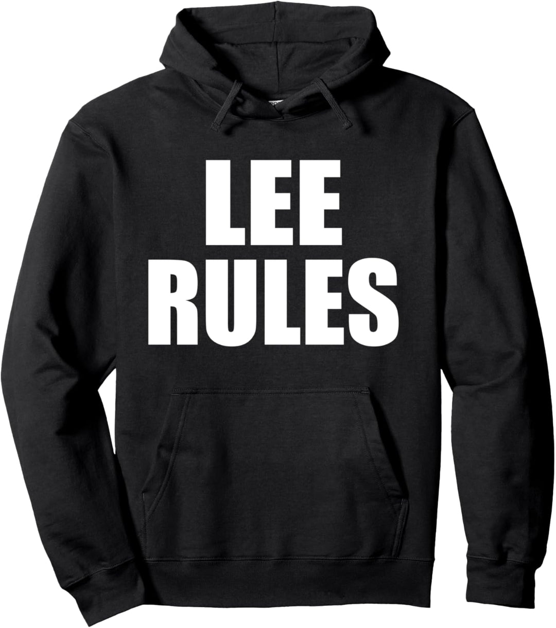Lee Rules Sohn Tochter Junge Mädchen Baby Name Pullover Hoodie
