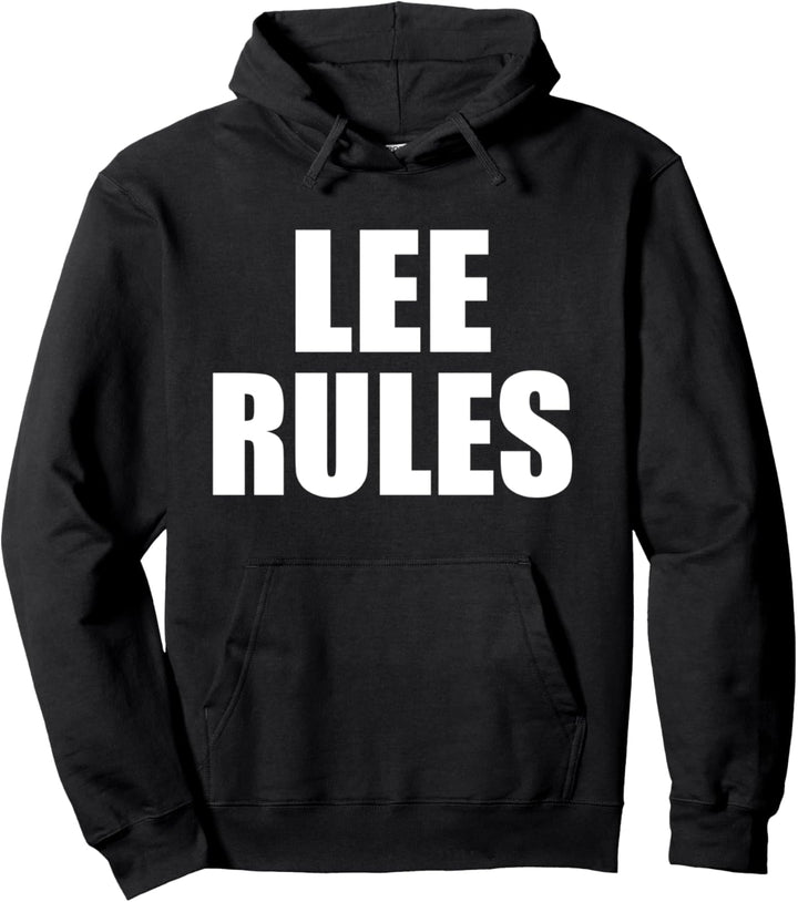Lee Rules Sohn Tochter Junge Mädchen Baby Name Pullover Hoodie