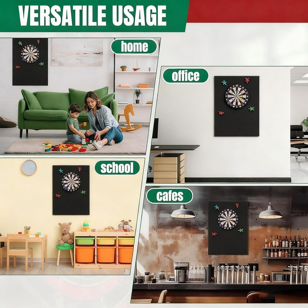 Wandschutz hinter der Dartscheibe | selbstklebender gespleisster Schutz – Dartscheiben-Rückwandschut
