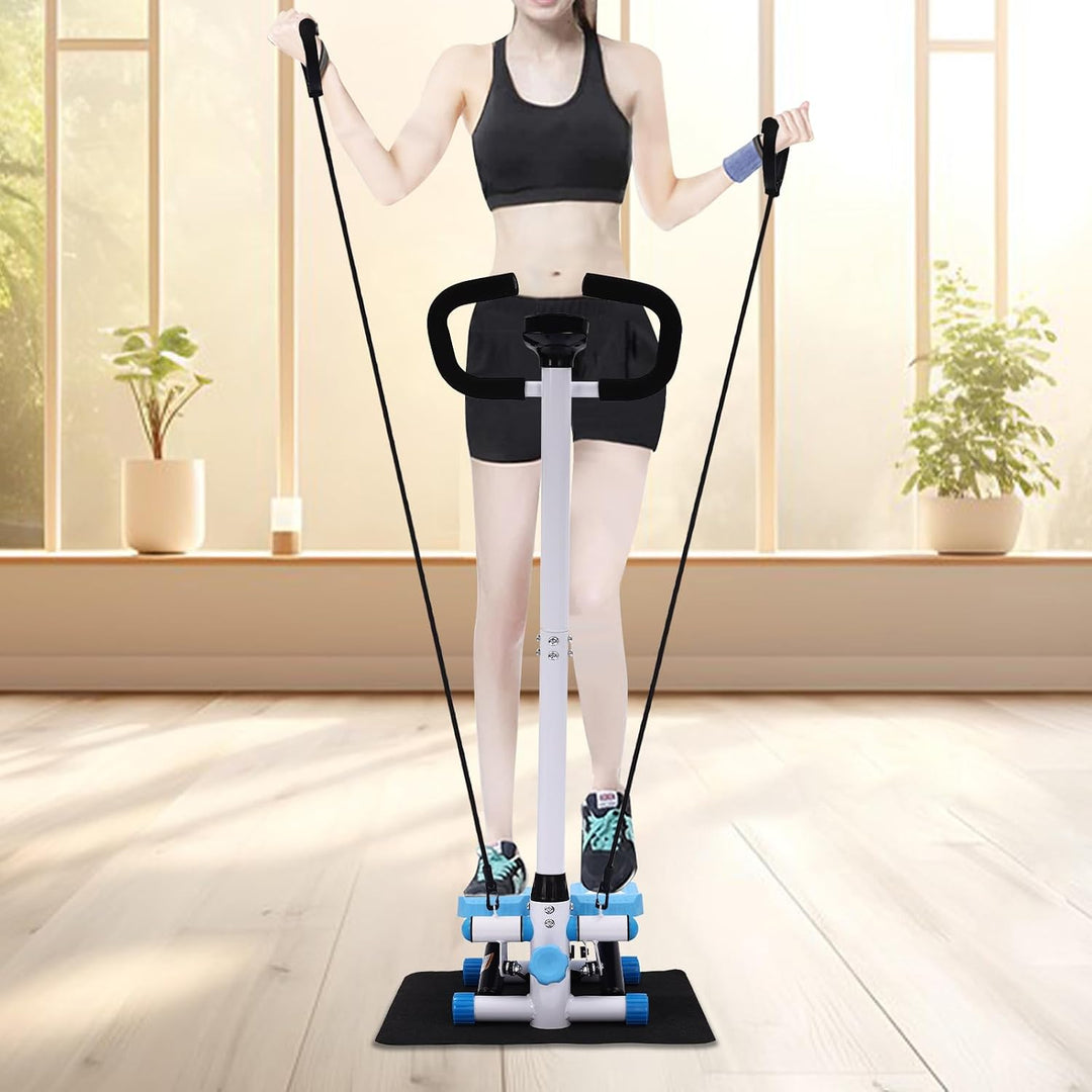 Fitness Stepper, Übung Stepping Machine, Fitness Stepper mit Lenker, für Hause Büro Wohnzimmer Fitne