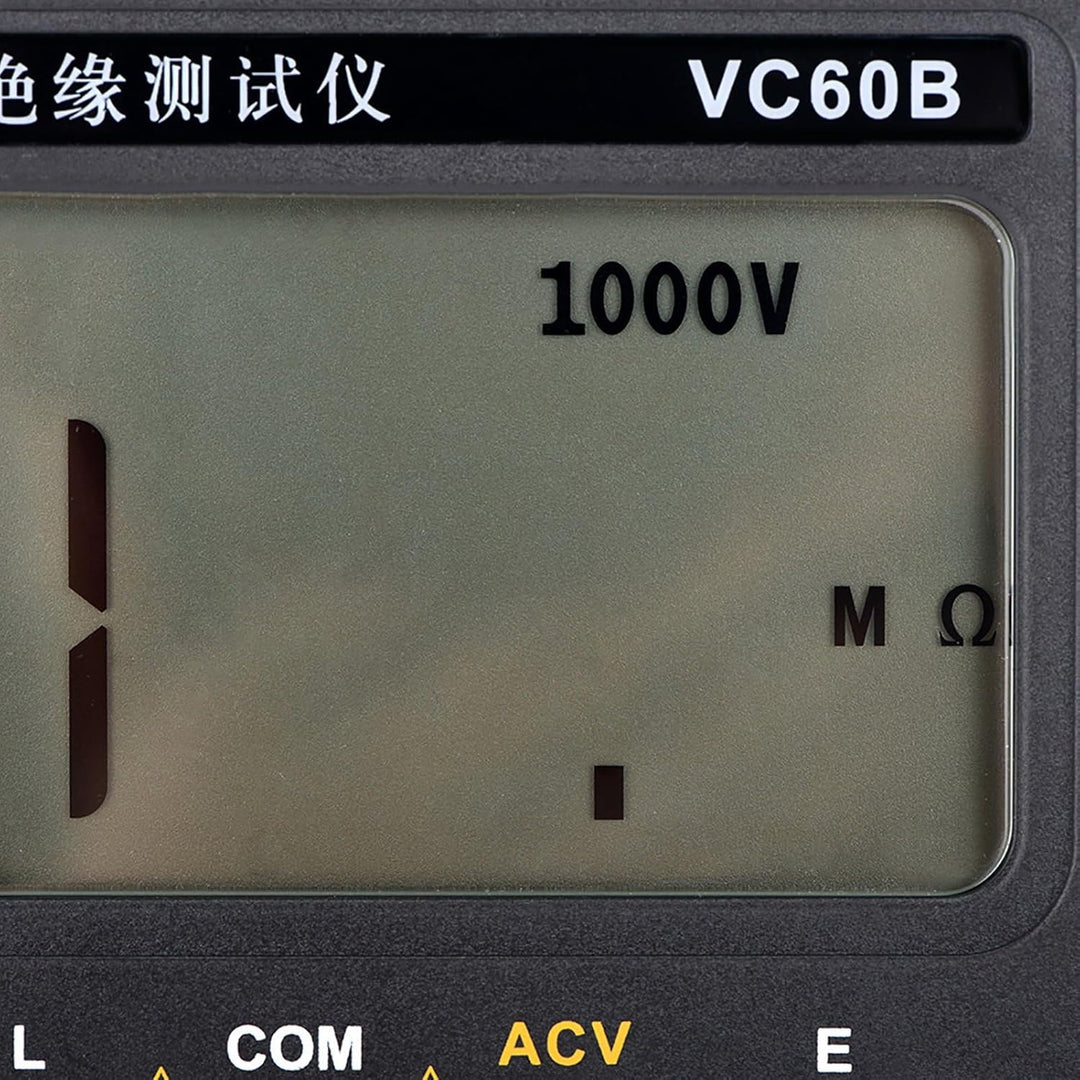 VC60B LCD Digital Megohmmeter Isolationswiderstand Tester MegOhm Meter 200MΩ / 2GΩ