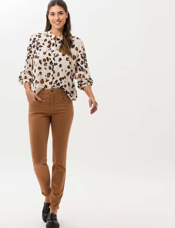 BRAX Damen Style Shakira Winter Dream Hose 29W / 30L Vikunja, 29W / 30L Vikunja