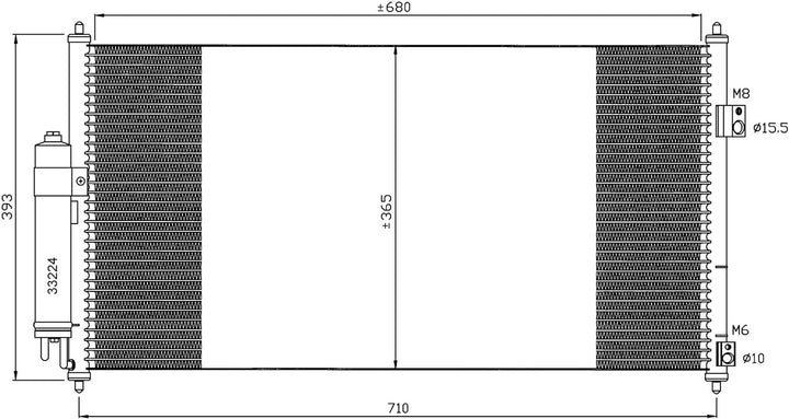 NRF 35550 Kondensator, Klimaanlage