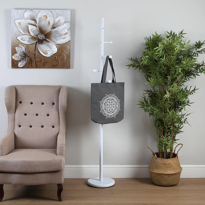 Versa Malai Minimalistischer Garderobenständer für den Eingangsbereich, mit 6 Haken für Kleidung ode