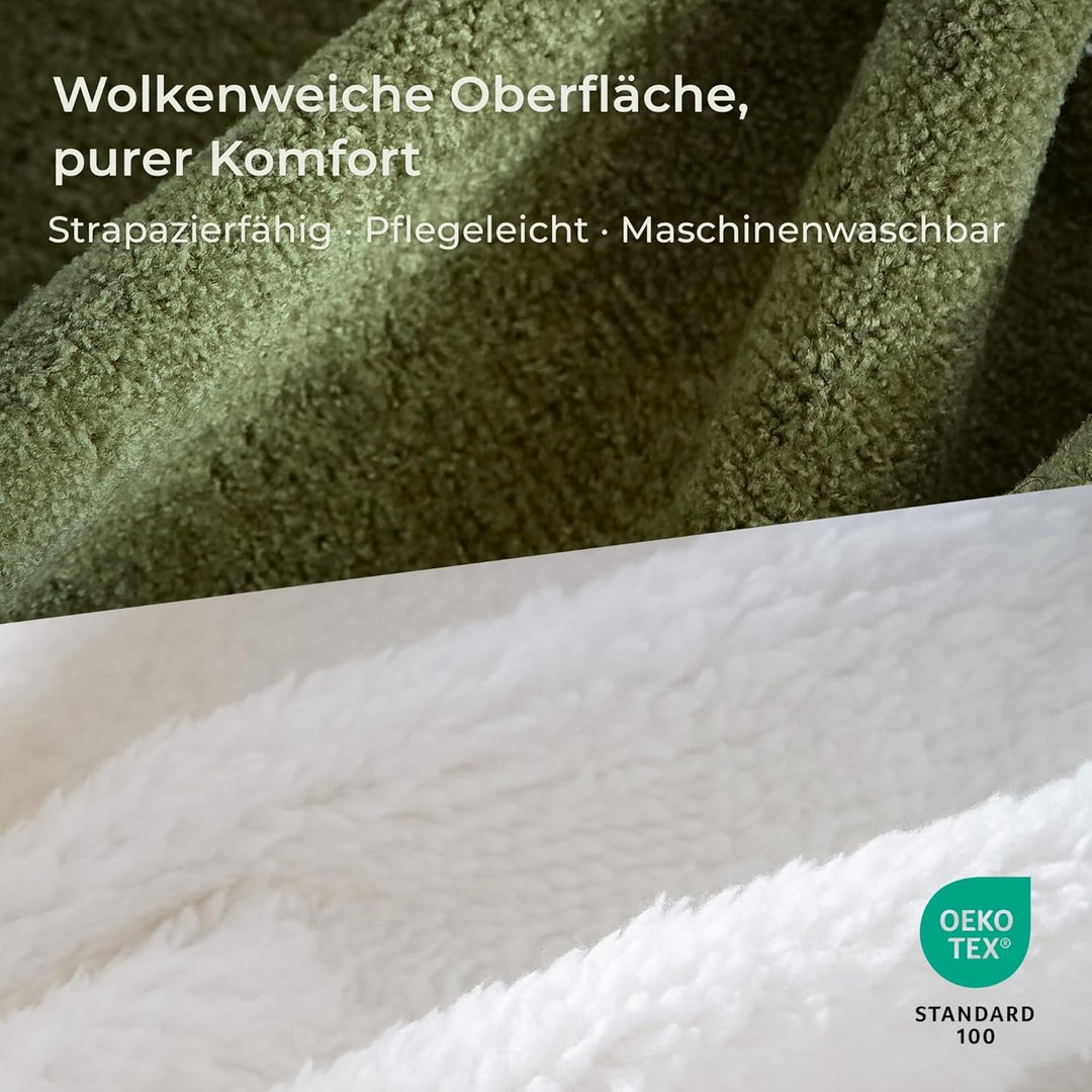 Katzenbett 55×55×20cm Flauschiges Katzenbett &amp; Hundebett für kleine Hunde, waschbares Haustierbett m