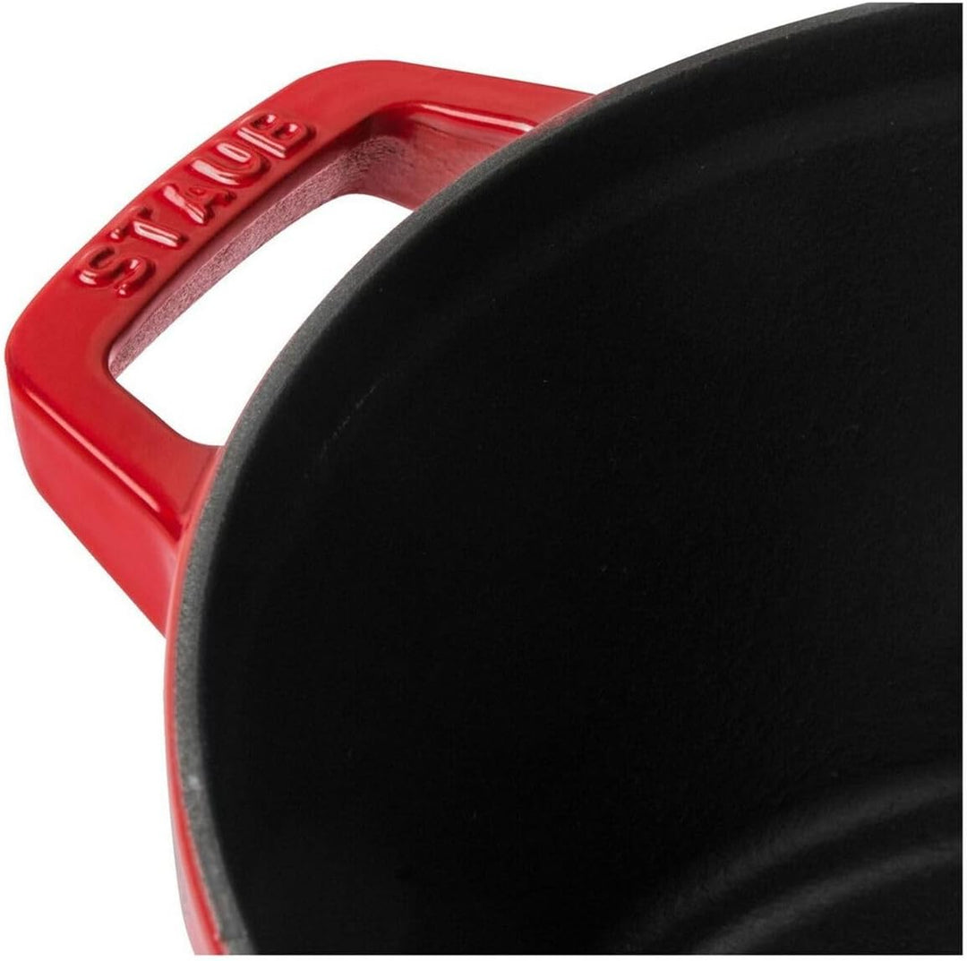 STAUB La Cocotte Kochtopfset, 2-tlg rund Gusseisen Kirsch-Rot Kochtopf Topf