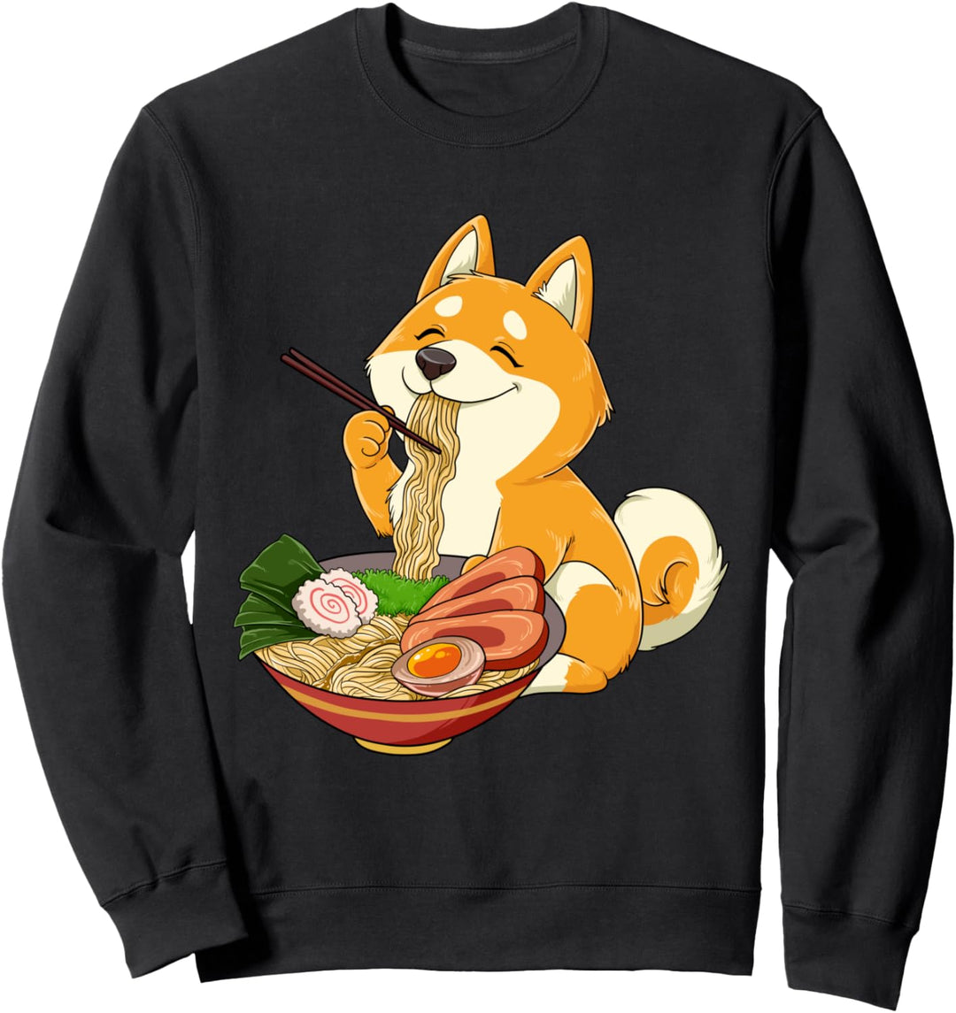 Kawaii Otaku I Ramen Nudeln I Süsser Anime Shiba Inu Sweatshirt