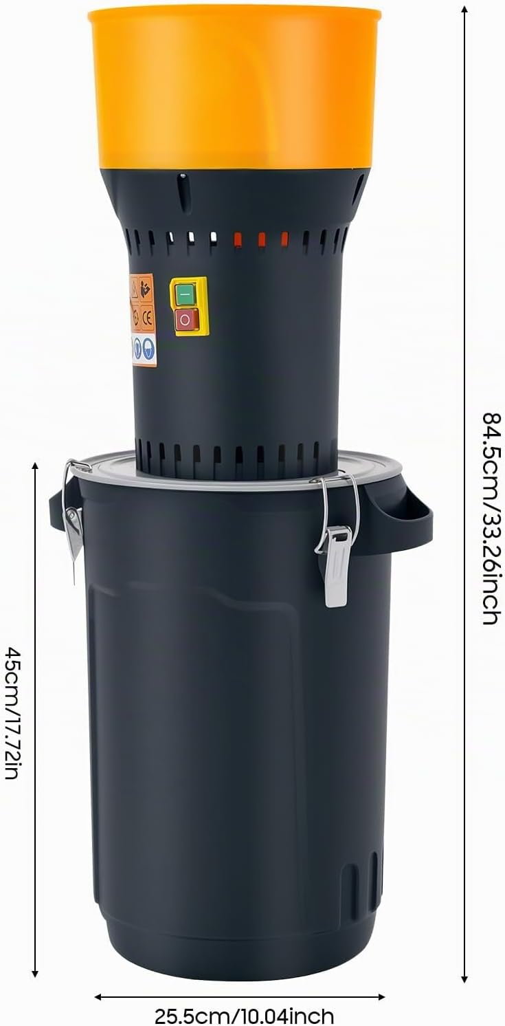 Elektrische Getreidemühle Mühle Kornmühle Getreidemühle Futtermühle mit 5 Schleifsiebe für Getreide
